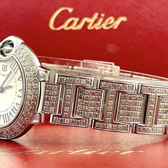 WOW! CARTIER BALLON BLEU LADIES 6CT GENUINE WATCH! - Picture 7 of 9